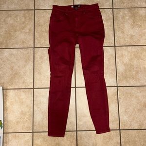 KUT from the Kloth maroon jeans size 4